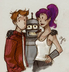 spontaneous futurama fanart