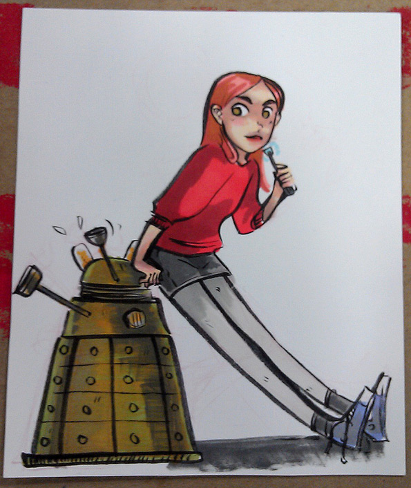 Amy Pond and Dalek