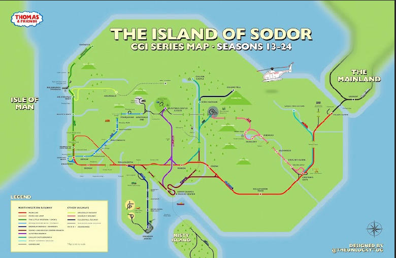 The island of sodor by godredculdeefell1 on DeviantArt