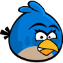 Angry-bird turns to HAPPY BIRD! From Red to Blue