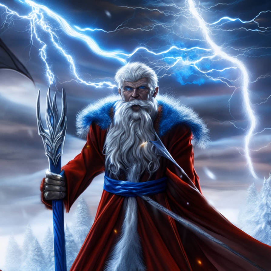Santa the Lightning Wizard by DarkstoneStudios on DeviantArt