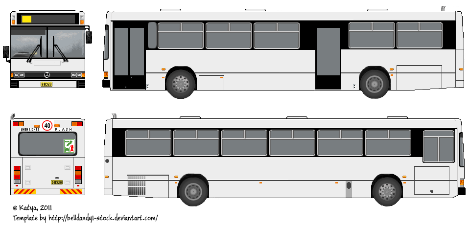 Bus Template By Belldandy1 Stock On Deviantart