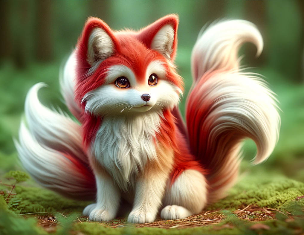 The Enigma of Kaida, the Five-Tailed Kitsune Pup! by RedoX5 on DeviantArt