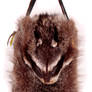 Raccoon Fur Messenger Bag