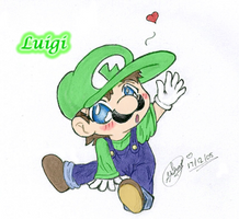 -LUIGI IS SO CUTE- Colored