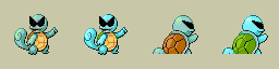 Ash's Squirtle Battle Sprites