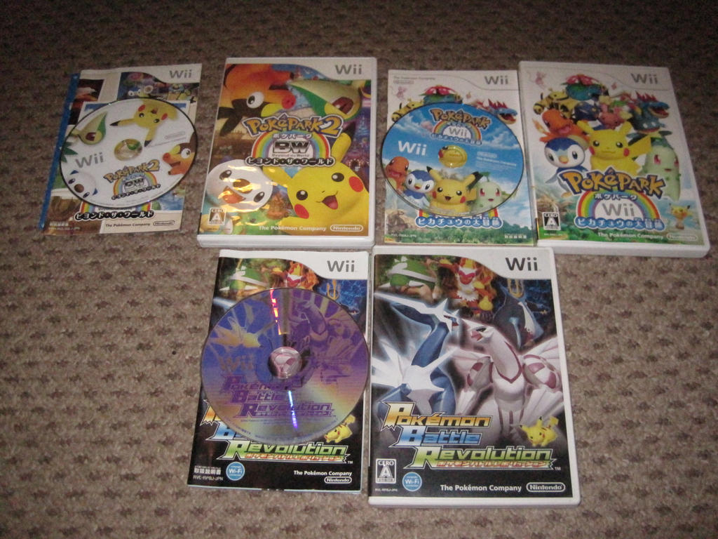 Every Japanese Pokemon Nintendo Wii Game by EdensElite on DeviantArt