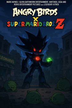 Angry Birds X Super Mario Bros. Z Metallix poster.