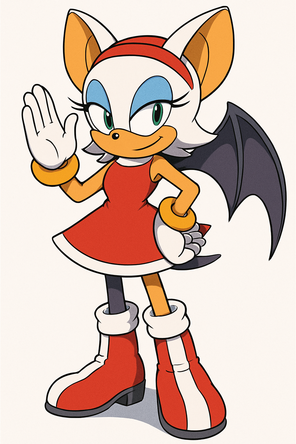 Amy Bat Rabb Rouge The Bat in Amy Rose Clothes (AI-generated). by ...