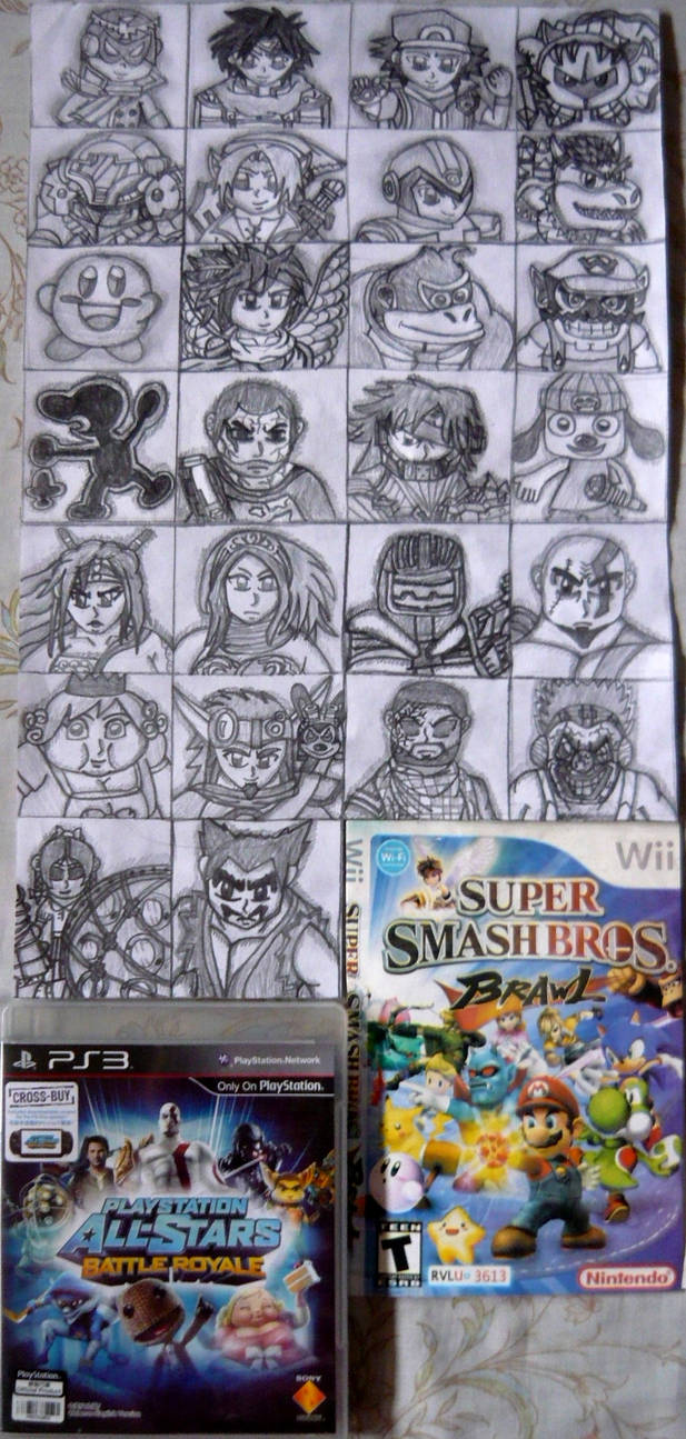 SSBB vs PSASBR Roster - Chibi Version by KambalPinoy on DeviantArt