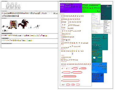 The DW and TFS Sprite Sheet and List