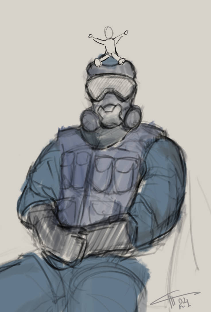 Mute R6 Chibi rainbow six siege mute by Quarmin on DeviantArt
