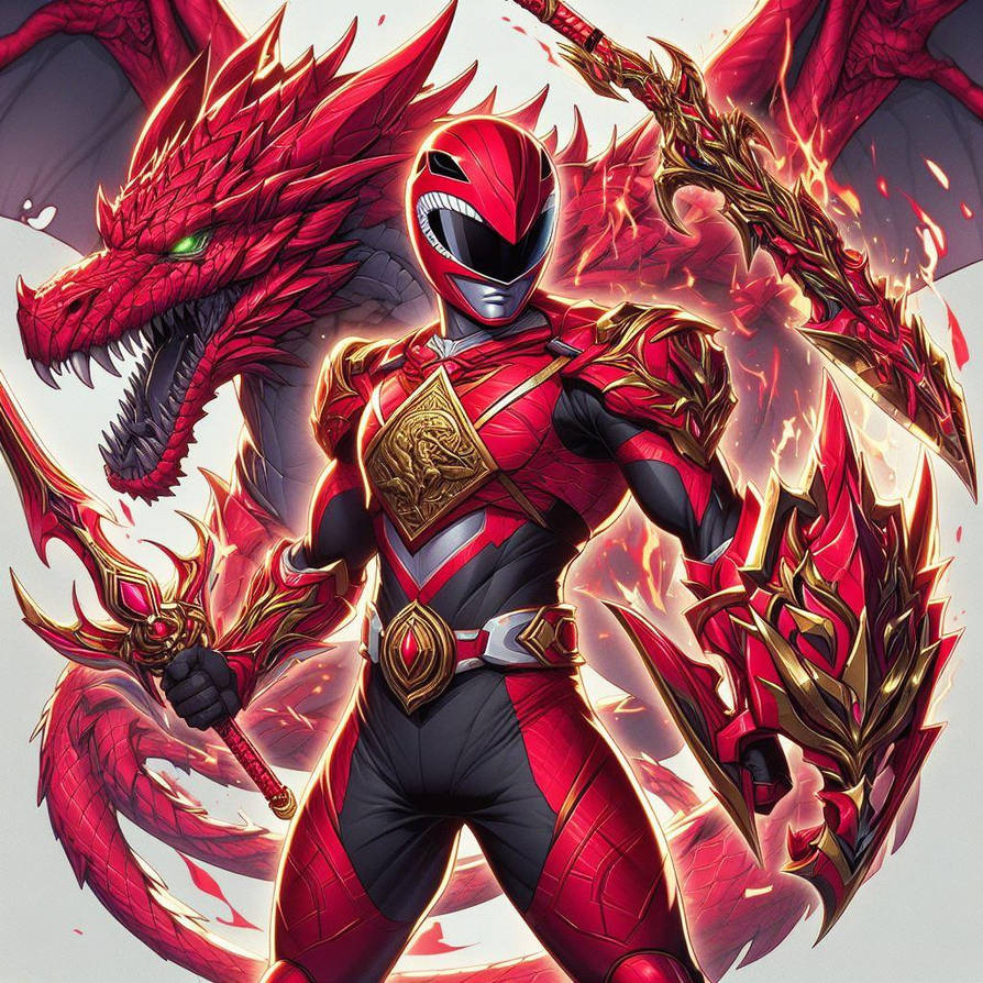 Red Dragon Ranger Five by AI-POPSHOP on DeviantArt