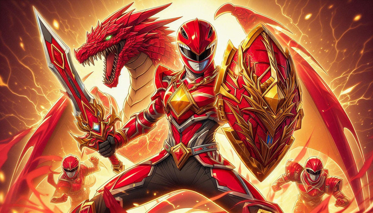 Red Dragon Ranger Three by AI-POPSHOP on DeviantArt