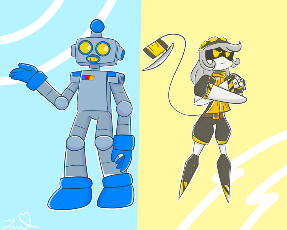 The two ocs in the two fandom by Rabbomb23 on DeviantArt