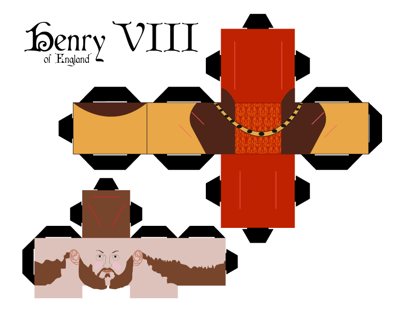 Henry VIII Cubee Template 1