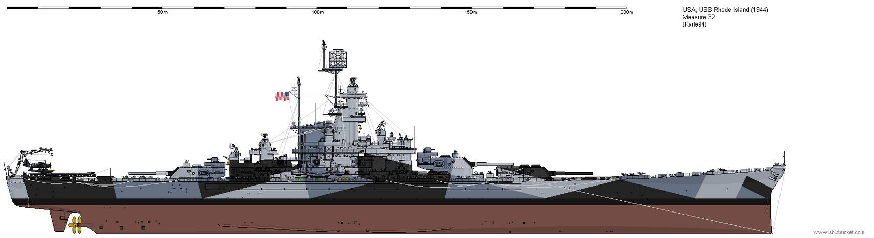 USS Rhode Island 1944 by Karle94 on DeviantArt