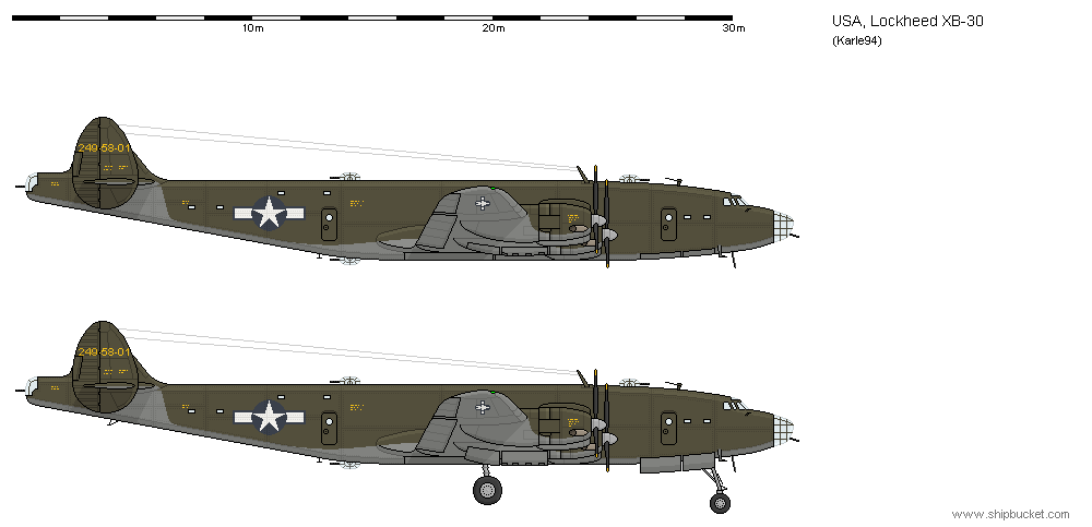 Lockheed XB-30 Strategic Bomber by Karle94 on DeviantArt