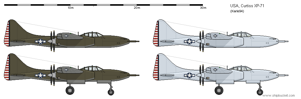 Curtiss XP-71 by Karle94 on DeviantArt