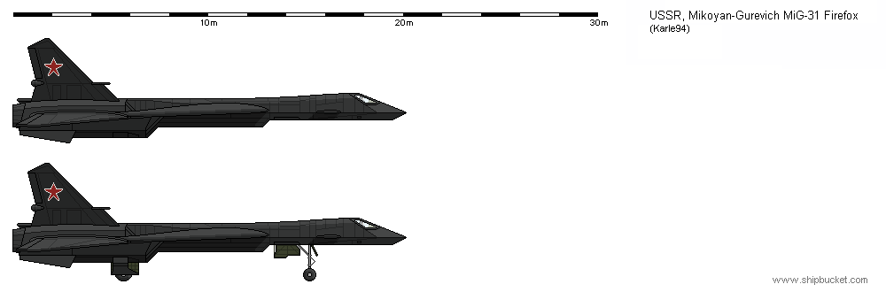 Mikoyan-Gurevich MiG-31 Firefox by Karle94 on DeviantArt