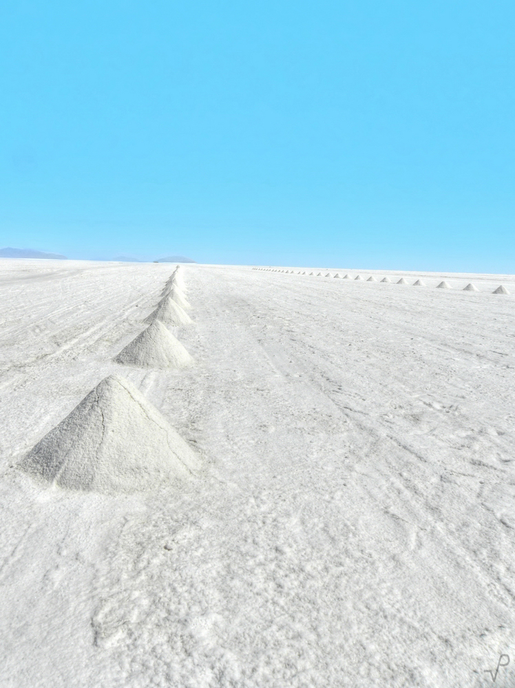 Salt Piles, The Salar Salt Desert, Bolivia