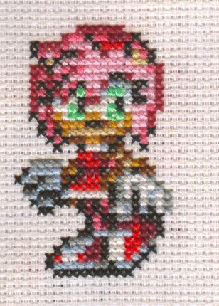 X-Stitch Fanart- Amy Rose