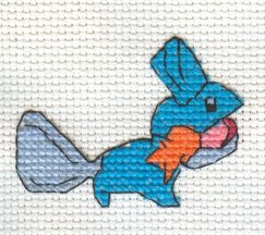 X-Stitch Fanart- Mudkip by missy-tannenbaum