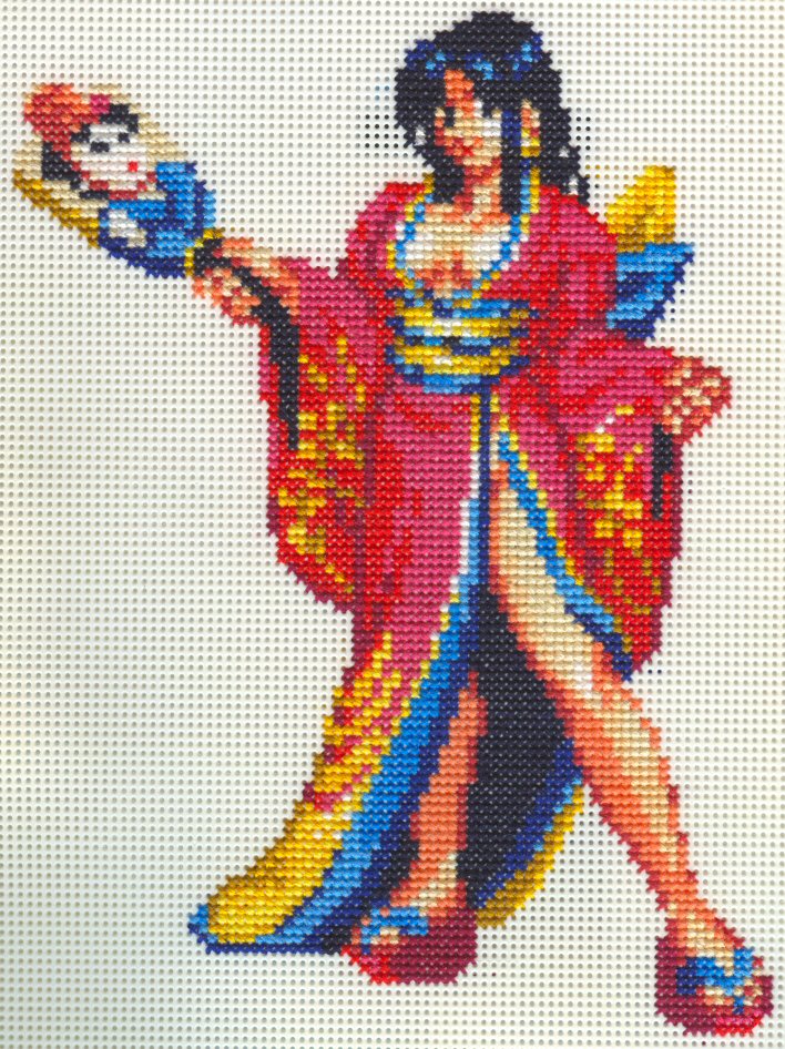 XStitch Fanart- Fatal Fury Mai