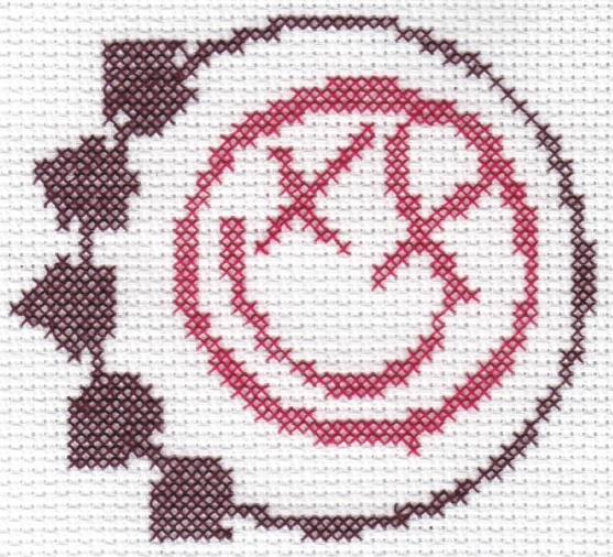 Blink-182 Logo X-Stitch Patch