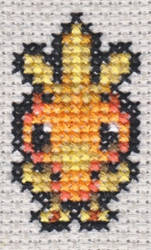 PMD X-Stitch 6: Torchic by missy-tannenbaum