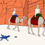 Camel ride in Petra