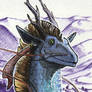 ACEO -Yanlin in Purple Land