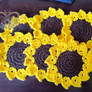 Commission - Sunflower Coasters