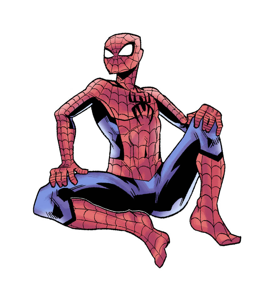 MARVEL]Spider-man sitting by Robutt0kk on DeviantArt