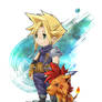 Final Fantasy VII : Cloud Strife and Red XIII
