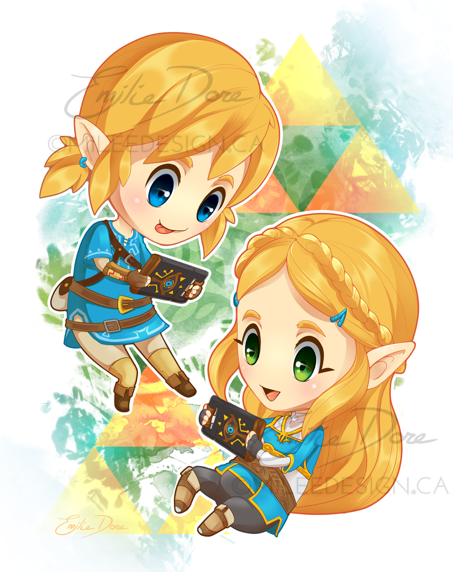 Premium Photo  Link of legend of zelda cartoon chibi cute design