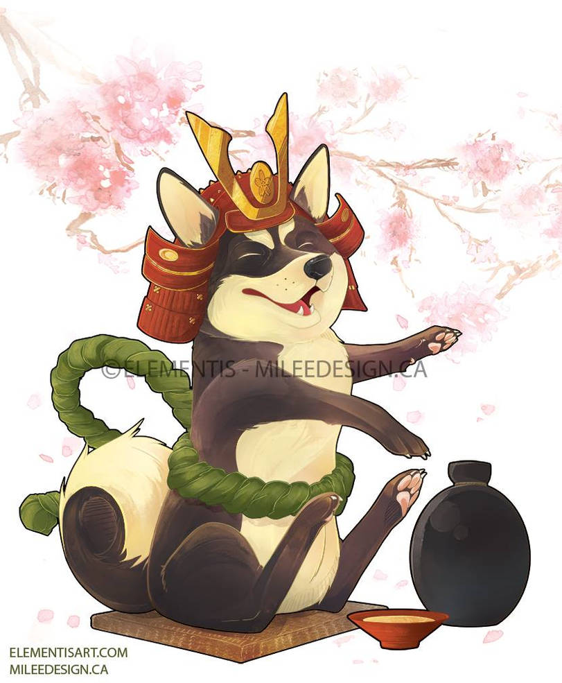 Paws: Playful Shiba Inu by Milee-Design