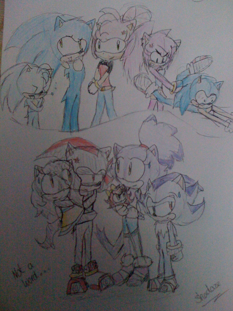 wallpapers Sonamy Family Deviantart shadaze and sonamy family doodle by