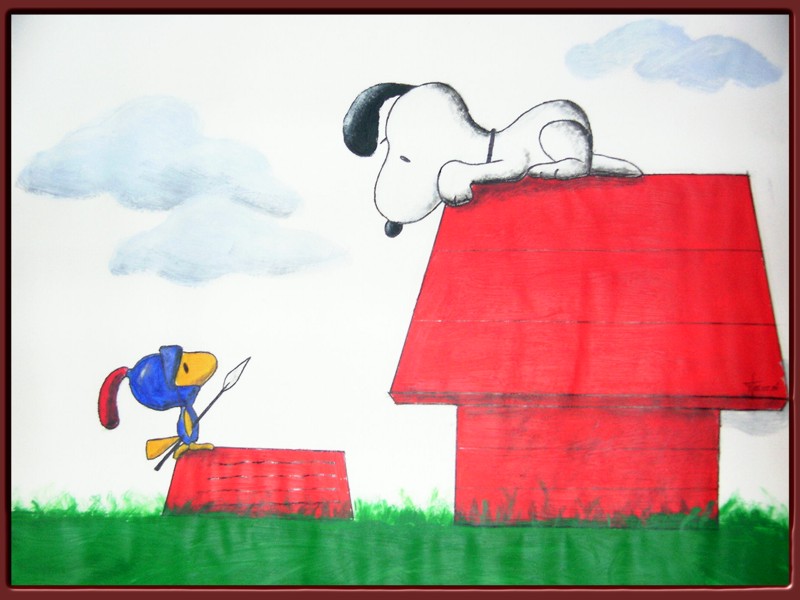 Snoopy and Woodstock