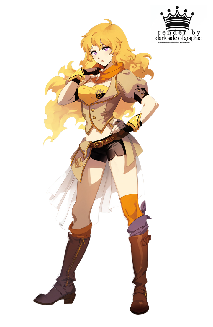 Render Rwby Yang Xiao Long By Darksideofgraphic On Deviantart 