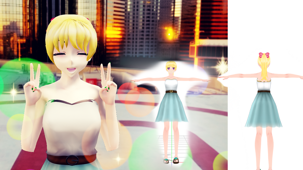 MMD F!Yoosung by NinePatcharkorn on DeviantArt