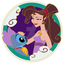 Disney Pin Art - Megara x Stitch