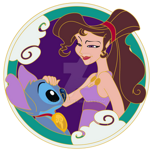 Disney Pin Art -  Megara x Stitch