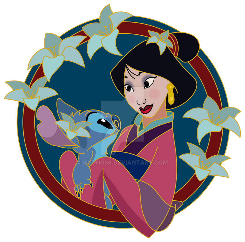 Disney Pin Art - Mulan x Stitch