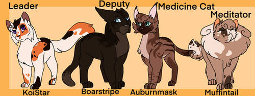 My SkyClan Leader, Deputy, and Medicine Cat. Credit to felidaze on picrew  for the creator. : r/WarriorCats