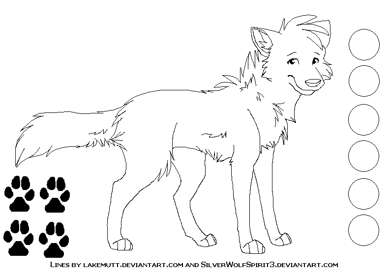 Free Canine Ref Lineart 2