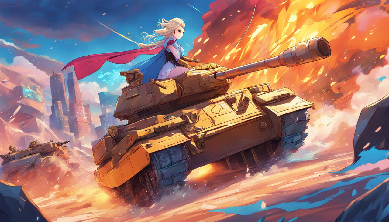 Elsa Tank Elsa riding Tank into battle by Reverbmetal on DeviantArt