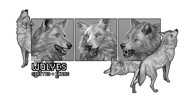 Wolves: Sprites and Icons