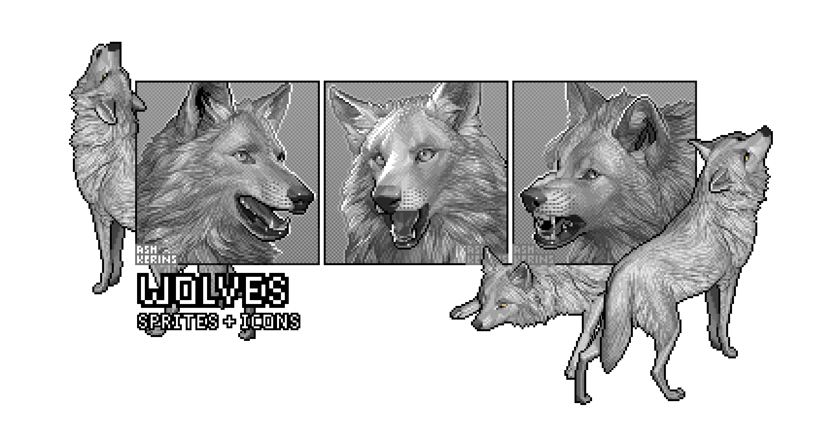 Wolves: Sprites and Icons