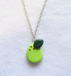 Green Pear Necklace